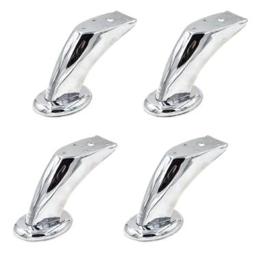 Imagem de Pernas de armário de metal mesa de centro pés de armário de TV de metal pernas de armário de cozinha substituição de móveis pernas de sofá banquinho de mesa pernas de metal casa DIY projeto para casa