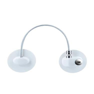 Imagem de Fechaduras de porta de janela de aço inoxidável, fechaduras de corrente de porta de janela, kits de fácil instalação, ferragens domésticas para janelas, portas, geladeiras, armários, cercas, portas