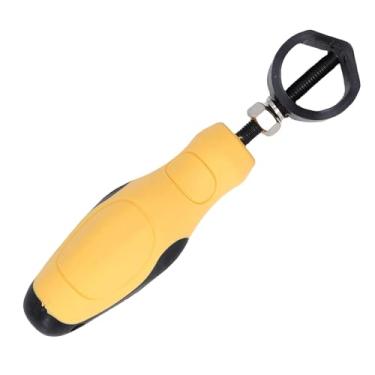 Imagem de Jopwkuin Suporte de Carimbo de Metal, Alça de Aço Durável para Ferramentas de Perfuração de Couro, Alça de 117mm para Necessidades de Artesanato