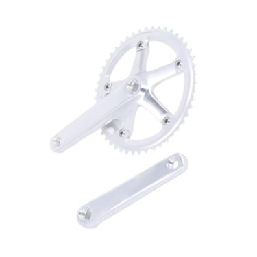 Imagem de KIMISS Pedaleira de Bicicleta Liga de Alumínio 144BCD 48T Conjunto de Braço de Corrente Com Furo Quadrado para Bicicletas de Montanha e Estrada - Design Prateado Leve