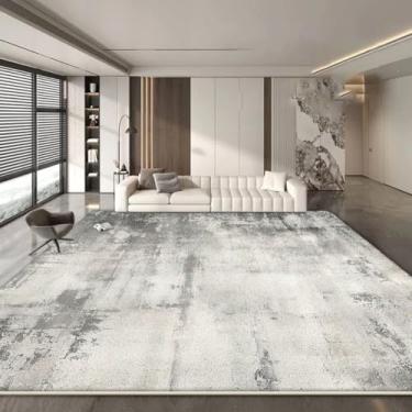 Imagem de Tapete abstrato grande para sala de estar, decoração minimalista, tapete macio para quarto, sala de estar, tapete dobrável para chão (6,5x8,2 pés (200x250 cm)/CX009-Flannel-6)