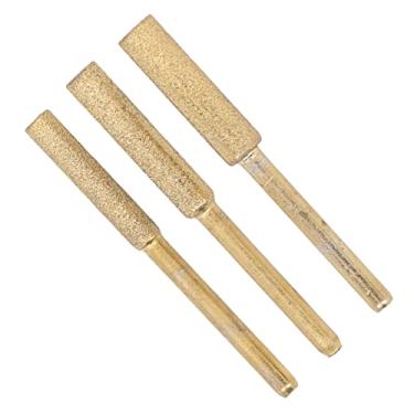 Imagem de Cryfokt 18 PCS Duráveis ​​Ti Plated Esmeril Brocas de Moagem Afiador de Motosserra Arquivos de Rebarba para Polimento de Madeira de Metal Cabeça de Moagem de Broca Elétrica de Haste de 3 Mm para