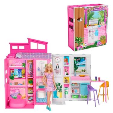 Imagem de Barbie, Casa de Bonecas Glam com Boneca, Para meninas acima de 3 anos (Vem com 1 Boneca)