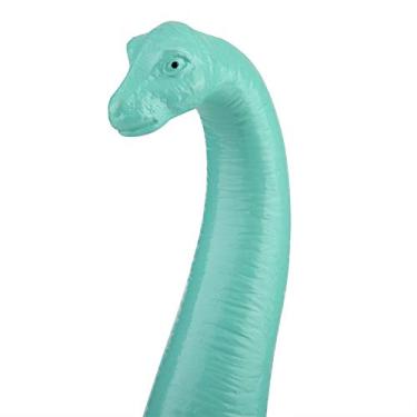 Imagem de Dinossauro Fofo, Flor Suculenta, Vaso de Bonsai, Decoração de Escritório Doméstico para Plantio de Suculentas, PVC Amarelo 31 Cm (Azul claro)