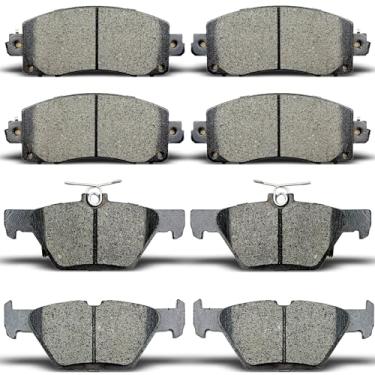 Imagem de Pastilhas de freio a disco de cerâmica dianteiras traseiras para Subaru Forester 2019-2022, para Subaru Crosstrek Legacy Outback 2020-2022