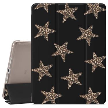 Imagem de VibrantFruitique Capa retrô clássica para iPad Air 11 polegadas M3 (2025)/M2(2024), iPad Air 5ª (2022)/4ª geração (2020) 11 polegadas Y2k Leopard Print Star, porta-lápis, traseira transparente e capa
