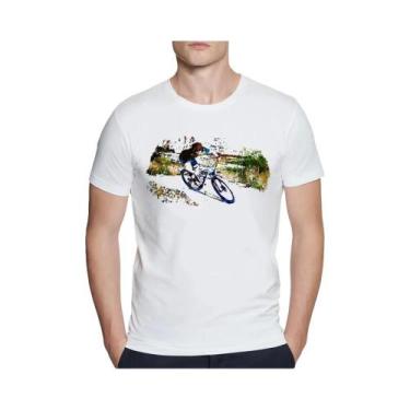 Imagem de Camiseta Masculina De Verão Com Estampa MTB Para Ciclismo Downhill Cas