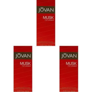 Imagem de Perfume Jovan Musk para mulheres Eau de Cologne 96 ml (pacote com 3)