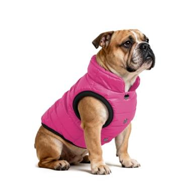 Imagem de AURUZA Casaco de inverno para cães, quente, impermeável, para cães pequenos, para cães médios, à prova de vento, para clima frio (rosa choque, 2GG)