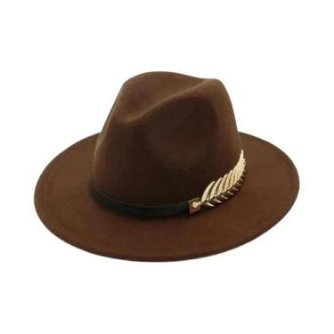 Imagem de Chapéus De Jazz De Lã Com Aba Larga Para Casais, Estilo Vintage Britân