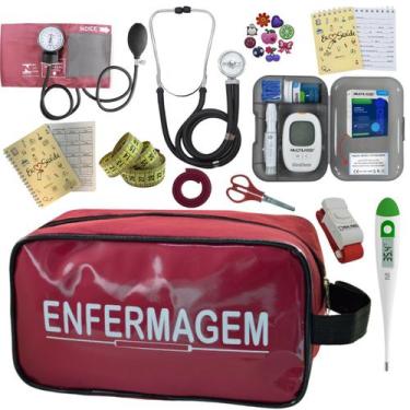 Imagem de Kit Enfermagem Completo Top + Medidor Glicose  - PREMIUM, P.A. MED, IN