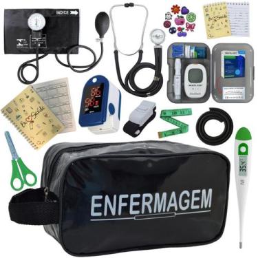 Imagem de Kit De Enfermagem Completo Medidor Glicose Aparelho Pressao - PREMIUM,