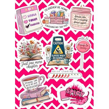 Imagem de Inserção Kindle Spicy Readers Book Club para Kindle, laptop, diário – Painel holográfico rosa Chevron – Acessório de leitura para livros – Presente para leitores de romance (11ª geração Paperwhite)