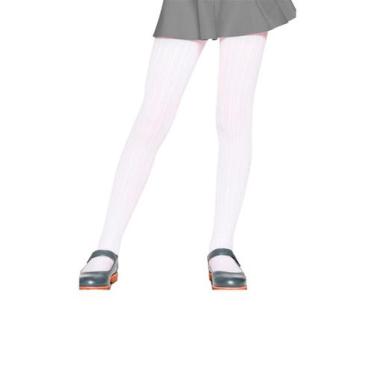 Imagem de Kit com 6 Meias Calças Infantil Fio 70 Tricô Lobinha 2561-001, Branco,