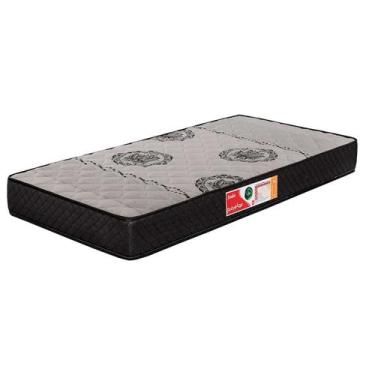 Imagem de Colchão Solteiro Jade Espuma D45 (18x88x188) Cinza e Preto - Prorelax,