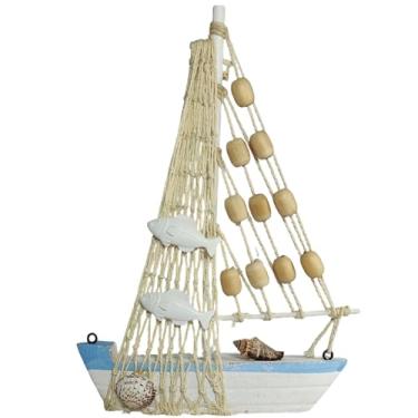 Imagem de Decoração para Casa de Praia, Decoraçao Nautica, Decorando Casa de Praia. Mini Jangada Decorativa é Ideal para Decorar Prateleiras, Mesas de Centro em Ambientes Com Temática Marítima.