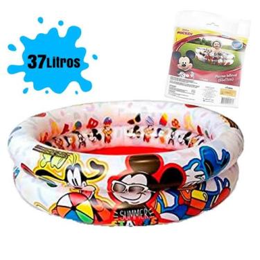 Imagem de Piscina Infantil Mickey Inflável Criança 37 litros - Etitoys