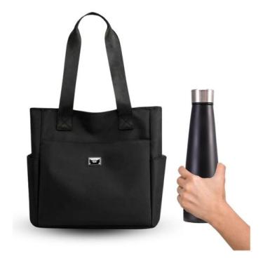 Imagem de Kit Bolsa E Garrafa Resistente Ombro Aço 2024 Lançamento Trabalho Pass
