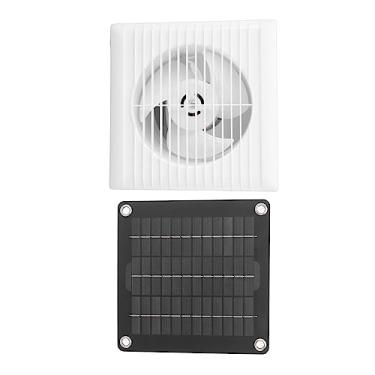 Imagem de Yosoo Espaço Solar fã, 10W Multifuncional e fã de Painel Solar Meteorológico Com Unidade de Energia de Malha Protetora para Estufa Galinheiro de Galinheiro