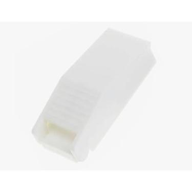 Imagem de Cortador de comprimidos com trava e divisor compacto para tablet com compartimento de lâmina segura, divisor de medicamentos portátil branco