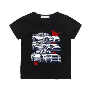Imagem de Camiseta Casual Unissex Com Estampa De Carro Do Anime Initial D Para M