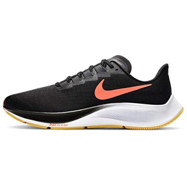 Imagem de Nike Tênis de corrida masculino Air Zoom Pegasus 37, Cabo preto antracite branco brilhante, 41