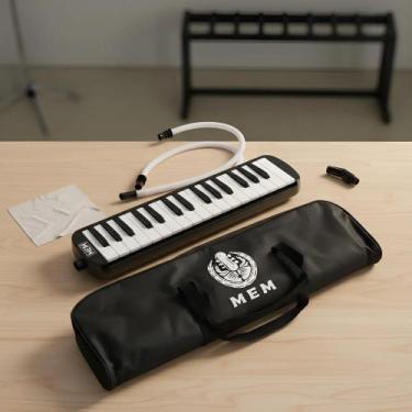 Imagem de Escaleta De Sopro Mem 32 Teclas Melodica C/ Capa E Acessorio