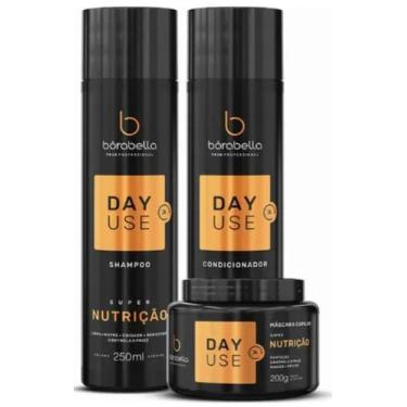 Imagem de Kit Shampoo Condicionador Mascara Day Use Borabella Nutrição