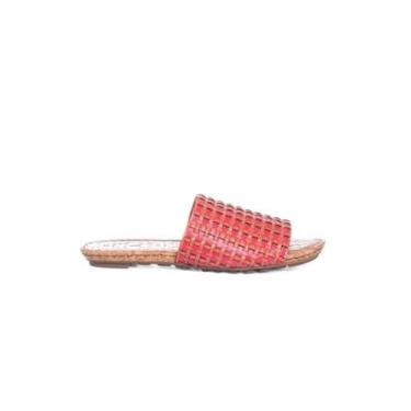 Imagem de Tamanco Flatform Orcade Tramado Couro Coral-Feminino