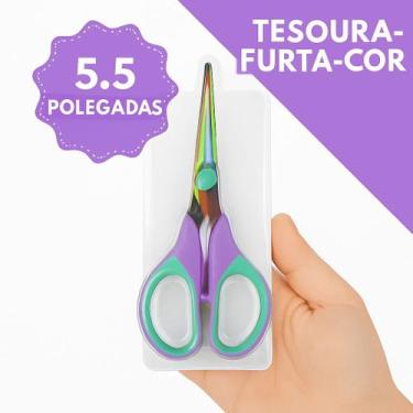 Imagem de Tesoura Profissional FurtaCor 5.5 Polegadas Corte Afiado Para Artesana