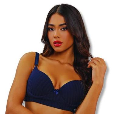 Imagem de Kit 9  Sutiãs Canelado Com Bojo Push Up Efeito Silicone Premium  - Lue