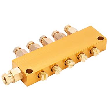 Imagem de Naroote Distribuidor de óleo de Latão Ajustável Com Alta Resistência Ao Desgaste para Máquinas de Centros de Usinagem CNC, para Linhas de Produção e Máquinas-Ferramentas, Ferramentas de Hardware (Um