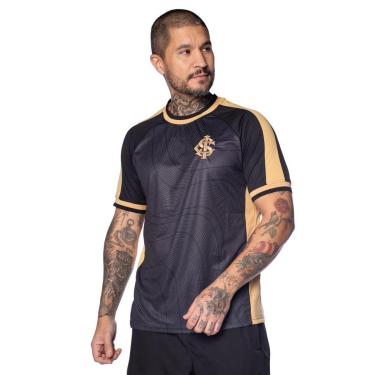 Imagem de Camiseta Masculina Inter Lotus Goldy Escudo Bordado Vermelha-Masculino
