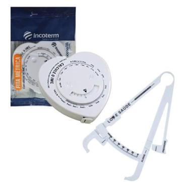 Imagem de Kit Avaliação Fisica Adipometro Fita Imc Nutrição - Pa Med