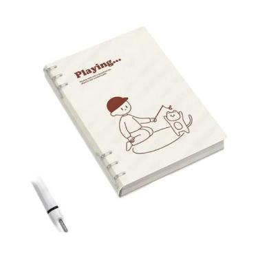 Imagem de Caderno De Folhas Soltas A5/B5 60 Folhas 120 Páginas Cachorrinho Panda