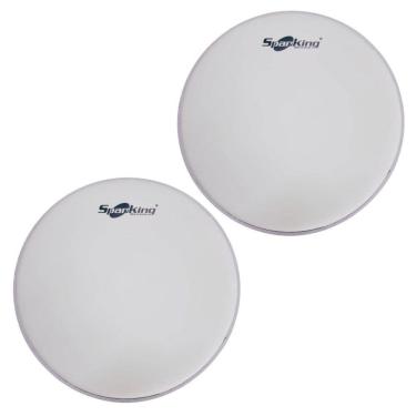 Imagem de Kit 2 Pele 18 Bumbo Surdo Porosa Branca 1 Filme Spanking