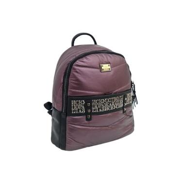 Imagem de Mochila costas  feminina casual super macia - golden fenix, Marsala, P