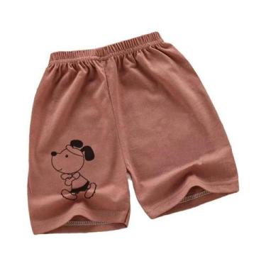 Imagem de Shorts De Praia De Algodão Para Meninos E Meninas, Respirável, Casual 