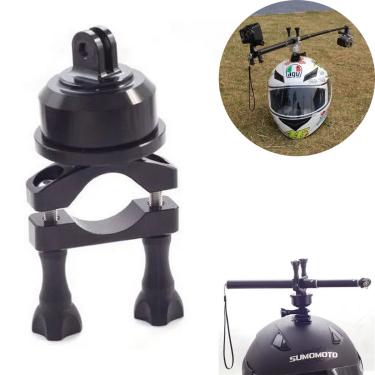 Imagem de Suporte Giratório Helmet 360 Graus Bastão Capacete Gopro