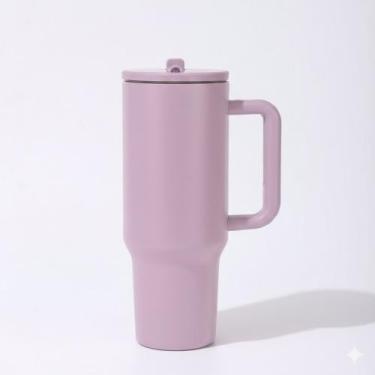 Imagem de Copo Térmico TR-018 1200ml Inox com Canudo, Alça, Tampa 40oz, com Bico