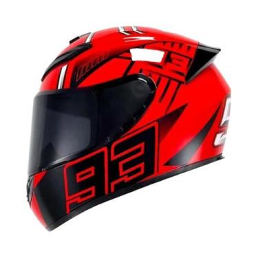 Imagem de Capacete De Motocicleta Unissex DOT Completo Para Segurança Em Passeio