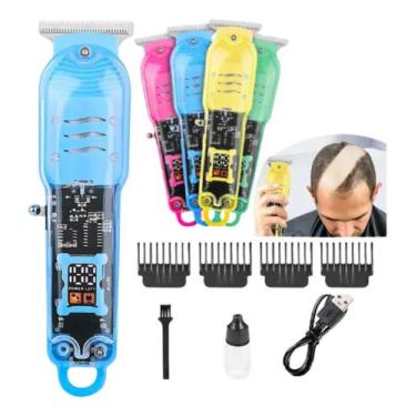 Imagem de Máquina De Corte E Barba Recarregável Com Pentes Guia - KAPBOM, Azul, 