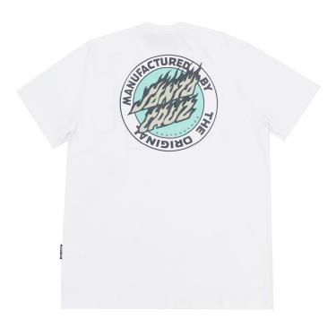 Imagem de Camiseta Santa Cruz Flamed MFG Dot - Branco-Masculino