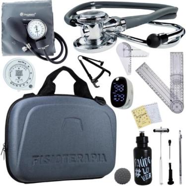 Imagem de Kit Fisioterapia Maleta Goniometro Martelo Buck Completo - Love Saude,