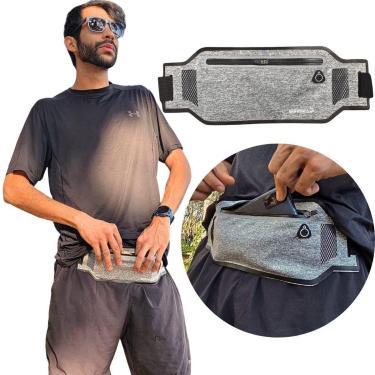 Imagem de Pochete Corrida Caminhada Slim Impermeável Ajustavel Alta Qualidade Doleira  Discreta Viagem Premium-Unissex