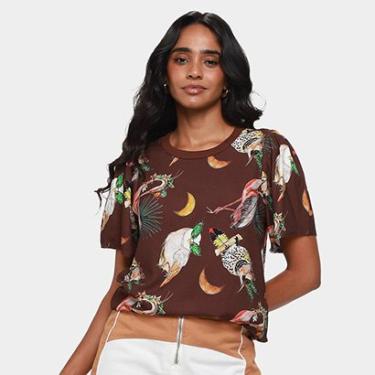 Imagem de Camiseta Colcci Estampada Feminina-Feminino