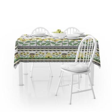 Imagem de Toalha de Mesa Plástico PVC Térmica Impermeável Estampada 2,10x1,40M -