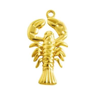 Imagem de Pingente De Animais Marinhos Em Aço Inoxidável 5 Peças: Lagosta, Caran