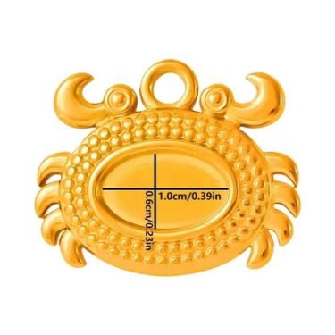 Imagem de Pingente De Animais Marinhos Em Aço Inoxidável 5 Peças: Lagosta, Caran