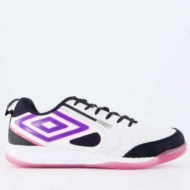 Imagem de Chuteira Umbro Pro 5 Bump Futsal Branca, 38
